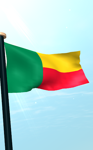 Benin Flag 3D Live Wallpaper