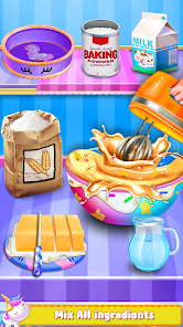Captura 2 Unicorn Cake Maker-Bakery Game android