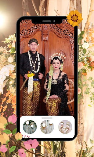 Javanese Bridal Couple Photo Frames