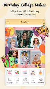 Captura 5 Birthday Photo Collage Maker android