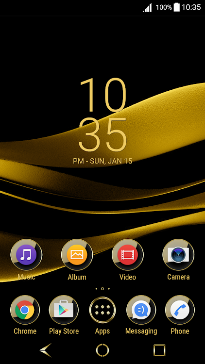 Black & Gold Theme for Xperia - 1.7.6 - (Android)