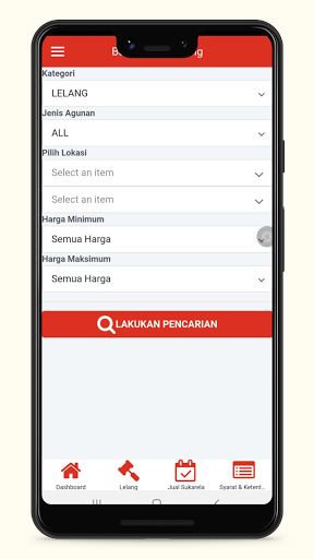 Bank Jatim Lelang Screen 2