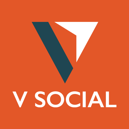 V Social logo