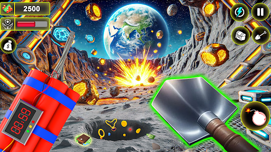 Space Mining 3D: Moon Digging