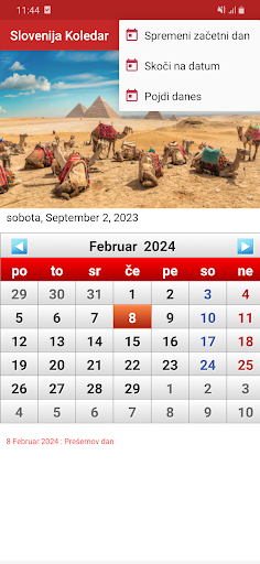 Slovenija Koledar 2024 Screen 3