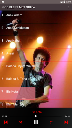 Lagu God Bless Band Offline Screen 3