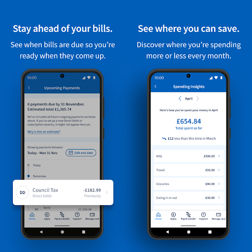Screenshot of Halifax Mobile Banking