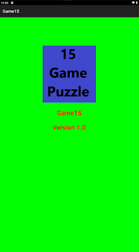 Android application Game15 screenshort