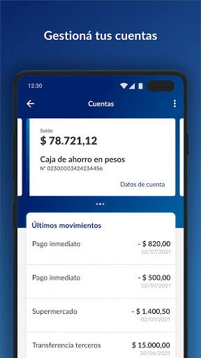 Android application Cuenta Columbia screenshort