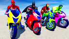 screenshot of Superhero Bike Stunt Games 3D