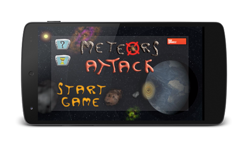 Meteors Attack Shoot Asteroids Screen 3