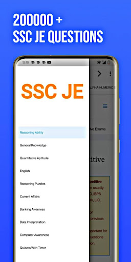 Android application SSC JE 2023 Question Bank screenshort