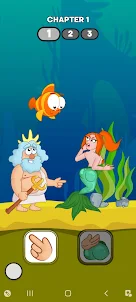 Neptune vs Mermaid: Fish Prank