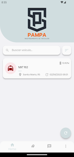 Android application Pampa Rastreamento de Vc. screenshort