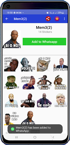 WASticker Funny Memes Stickers Screen 2