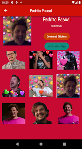 Stickers of Pedro Pascal