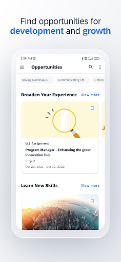 Screenshot of SAP SuccessFactors Mobile