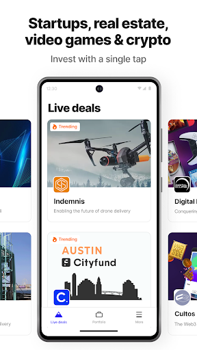 Screenshot of Republic: Invest in the future