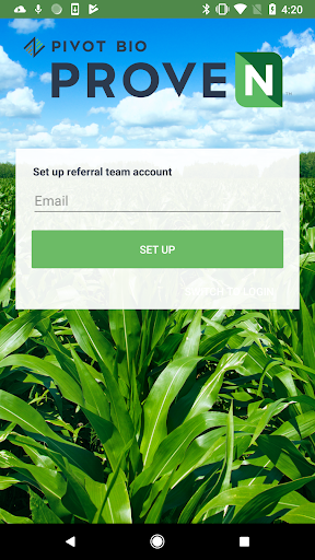 Android application Pivot Bio Rep App screenshort