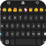 Simple Black Emoji keyboard icon