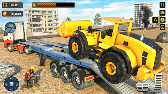 Offroad Snow Construction Game