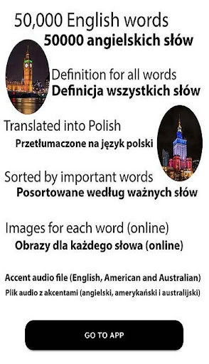Android application English polish dictionary screenshort