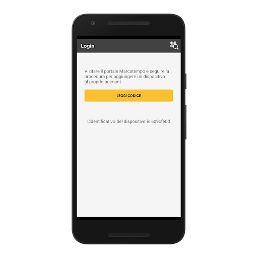 Android application Marcatura Remota screenshort