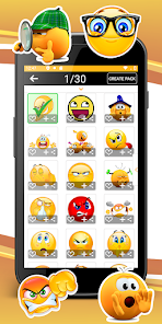 Captura 12 wasticker con movimiento emoji android