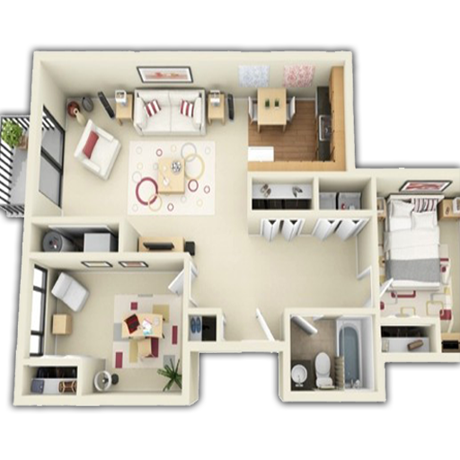 3d Home designs layouts 15.4 Icon