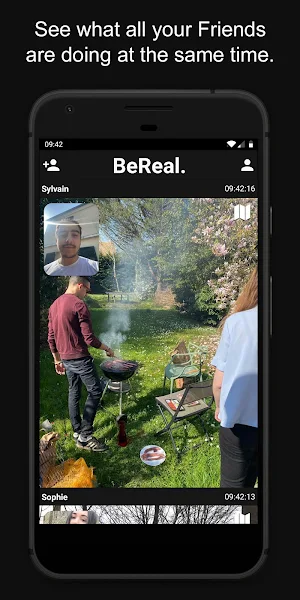 BeReal - Original photos with friends. screenshot 1