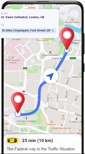 Android application Live Satellite Location Maps screenshort