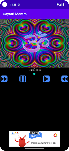 Android application Gayatri Mantra screenshort