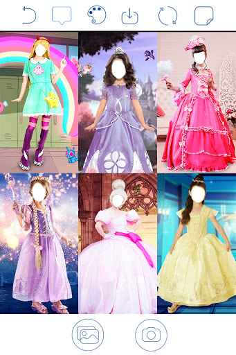 Princess Photo Frames for girls - Princess Costume