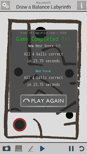 Screenshot of Draw A Balance Labyrinth