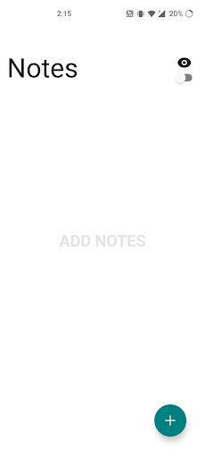 Android application Notes App screenshort