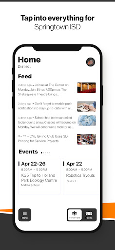 Android application Springtown ISD TX screenshort