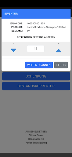 e-cut Inventur Screen 2