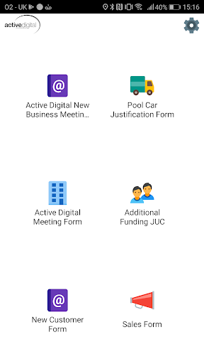 Android application Active Forms screenshort