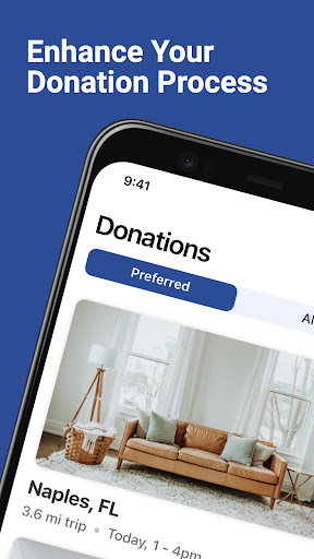 Android application Donate 2 Good - Organization screenshort