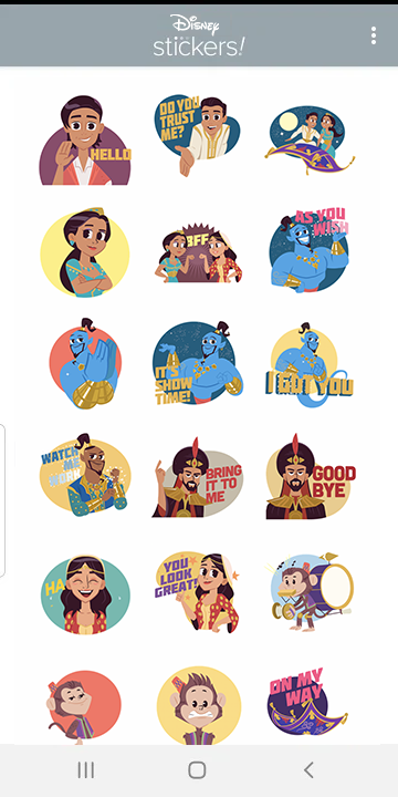 Disney Stickers: Aladdin - 1.0.0 - (Android)