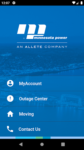 Android application Minnesota Power screenshort