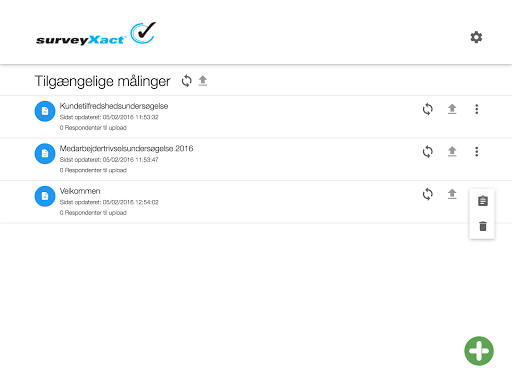 Android application SurveyXact Offline screenshort