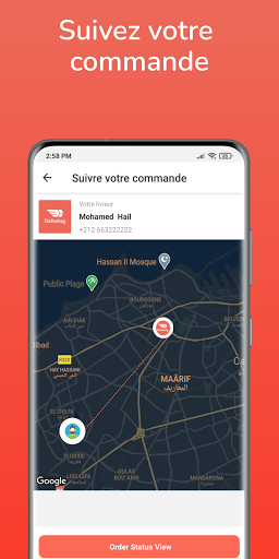 Android application Deliwing Winger screenshort