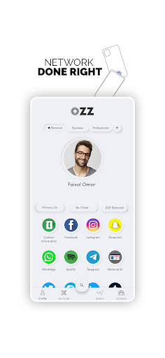 OZZ - Digital Business Card Screenshot 1 - AppWisp.com