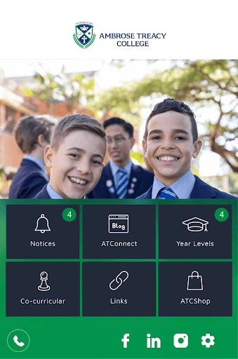 Android application Ambrose Treacy College screenshort