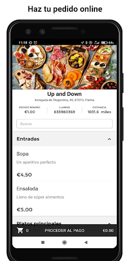 Android application Up and Down screenshort