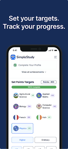 Android application SimpleStudy: Exams & Revision screenshort