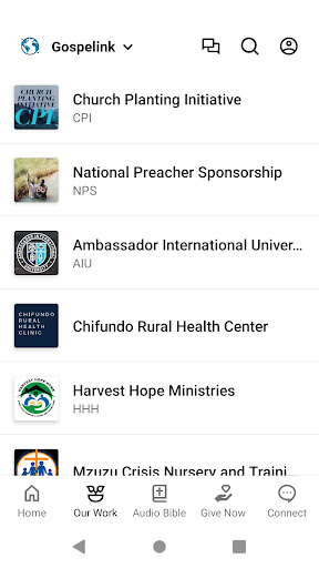 Gospelink Screen 2