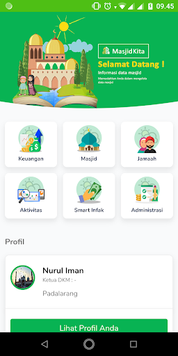 Android application MasjidKita screenshort