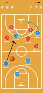 Imágen 2 Basketball Tactic Board android